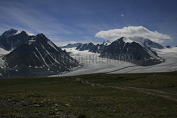 Potanin-Gletscher in der Mongolei