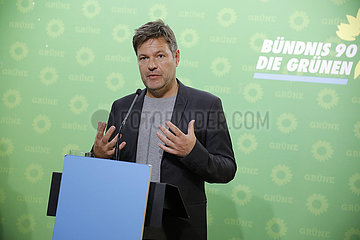 Pressekonferenz Die Gruenen vor der Landtagswahl in Thueringen