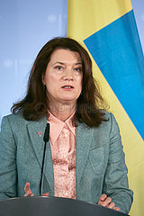 Berlin  Deutschland - Ann Linde  die Aussenministerin von Schweden.
