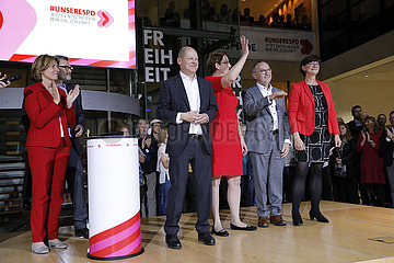 SPD - Feierliche Verkuendigung der Ergebnisse der Mitgliederbefragung zur Wahl des neuen Parteivorsitzes