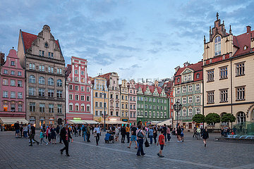 Altstadt von Breslau am Marktplatz Rynek