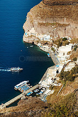 Kykladeninsel Santorini im Aegaeischen Meer
