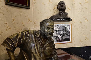 Cuba  Havanna - Skulptur von Ernest Hemmingway