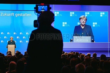 Berlin  Deutschland - Rede von Angela Merkel beim Deutschen Arbeitgebertag 2019 auf.