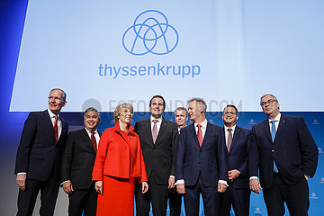 Vorstand der ThyssenKrupp AG  Bilanzpressekonferenz  Essen  Nordrhein-Westfalen  Deutschland  Europa