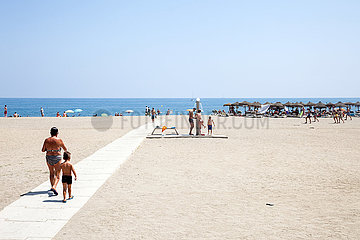 Strand in Malaga