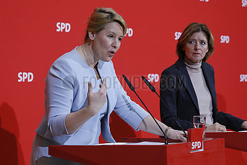 Pressekonferenz SPD  Willy-Brandt-Haus  25. November 2019