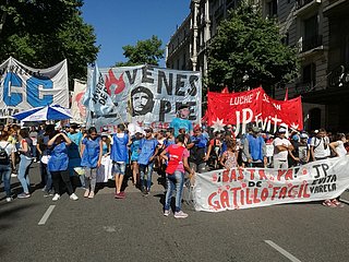 Protest gegen soziale Ungleichheit in Buenos Aires