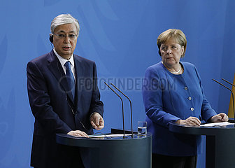 Bundeskanzleramt - Treffen Merkel Toqajew