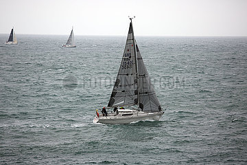 Yarmouth  Grossbritannien  Segelboote auf dem Solent