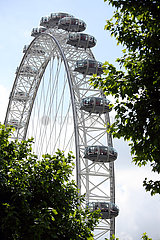 London  Grossbritannien  Riesenrad London Eye