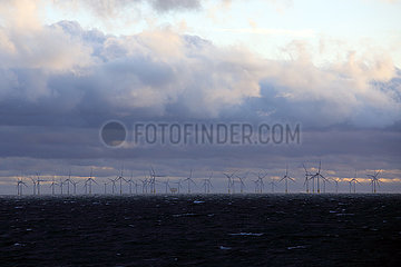 Ruegen  Deutschland  Offshore-Windpark Baltic 2 in der Ostsee