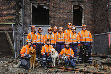 Rettungshunde-Ausbildung  Herne  Nordrhein-Westfalen  Deutschland