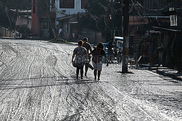PHILIPPINEN-TAAL VULKAN-Evakuierte