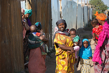 Adama  Oromiyaa  Aethiopien - Fluechtlingslager  Binnenfluechtlinge aus der Somali Region