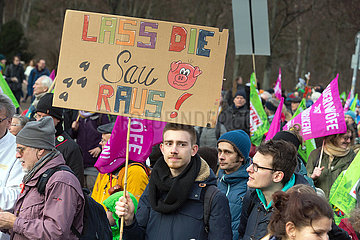Berlin  Deutschland - Agrar-Protest  Wir haben es satt!
