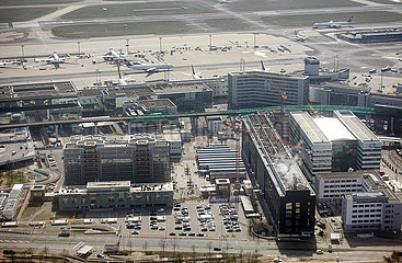 Frankfurt am Main  Deutschland  Luftbildaufnahme des Frankfurt Airport