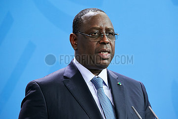 Berlin  Deutschland - Macky Sall  Staatspraesident der Republik Senegal.