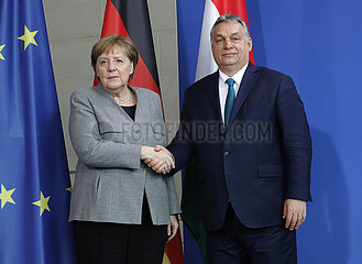 Bundeskanzleramt - Treffen Merkel Orban