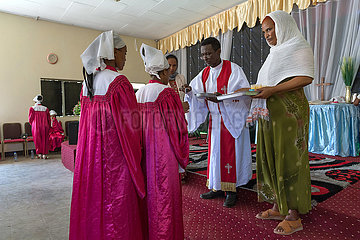 Adama  Oromiyaa  Aethiopien - Abendmahlgottesdienst in der Nazareth Mekane Yesus Congregation