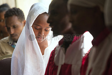 Adama  Oromiyaa  Aethiopien - Gottesdienst in der Nazareth Mekane Yesus Congregation