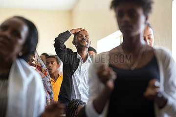 Adama  Oromiyaa  Aethiopien - Nazareth Mekane Yesus Congregation  Gottesdienst