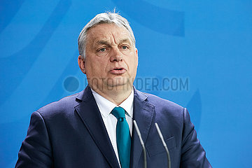 Berlin  Deutschland - Viktor Orban  Ministerpraesident von Ungarn.