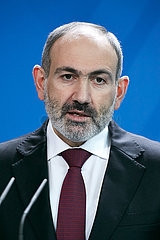 Berlin  Deutschland - Nikol Paschinjan  Ministerpraesident der Republik Armenien.
