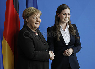 Bundeskanzleramt - Trefen Merkel Marin