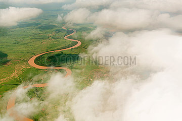 Gode  Somali Region  Aethiopien - Luftaufnahme Somali Region  Shebelle River