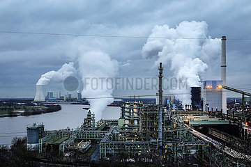ThyssenKrupp Steel Europe  KBS Kokerei Schwelgern am Rhein in Duisburg-Marxloh  Ruhrgebiet  Nordrhein-Westfalen  Deutschland