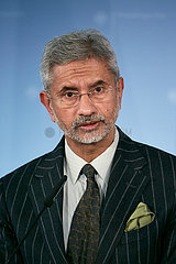 Berlin  Deutschland - Subrahmanyam Jaishankar  Aussenminister Indiens.