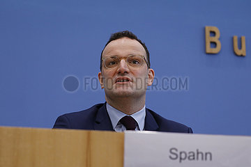 Armin Laschet  Jens Spahn - Bundespressekonferenz zum Thema: Zur Kandidatur fuer den CDU-Vorsitz