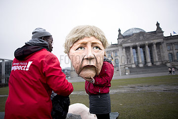 Kohlegesetz im Bundestag - Protest