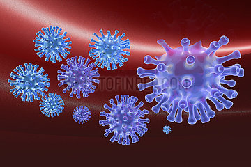 CGI Visualisierung: Coronavirus