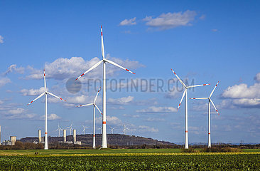 Windpark  Bedburg  Nordrhein-Westfalen  Deutschland