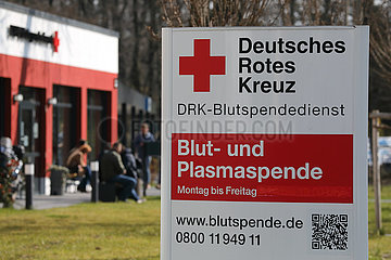 Berlin  Deutschland  DRK-Blutspendedienst am Hindenburgdamm