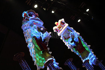 Hongkong  China  Chinesische Drachenfiguren