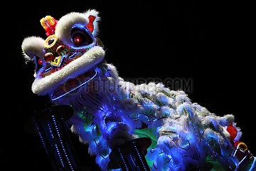 Hongkong  China  Chinesische Drachenfigur