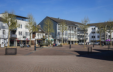 Marktplatz in der Innenstadt  Heinsberg  Nordrhein-Westfalen  Deutschland