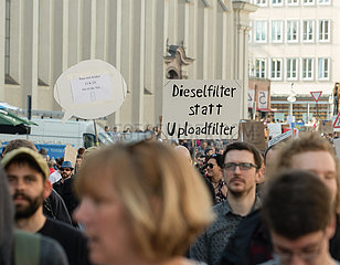 Protest against EU copyright reform in Munich