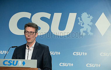 CSU Pressekonferenz zu 100 Tage Parteivorsitzender Markus Söder