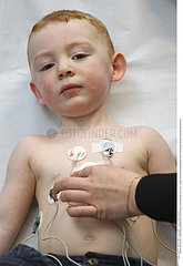HOLTER ECG ENFANT!!CHILD WITH ECG HOLTER