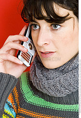 TELEPHONE FEMME!!WOMAN ON THE PHONE