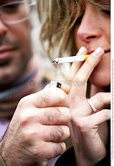 TABAC COUPLE!COUPLE SMOKING