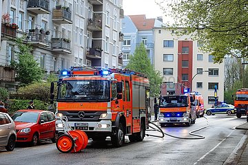 Feuerwehreinsatz im Wohngebiet