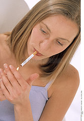 WOMAN SMOKING