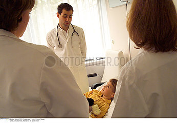 CHILD HOSPITAL PATIENT W. DOCTOR