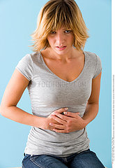 STOMACH PAIN IN A WOMAN