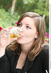 WOMAN DRINKING